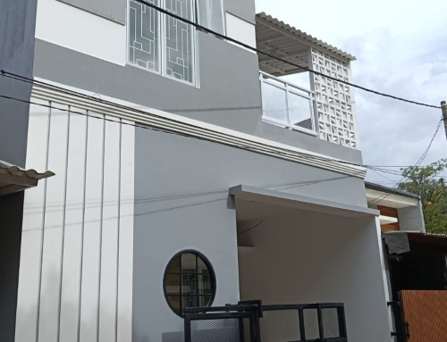 Renovasi rumah bagian fasad depan rumah Bekasi