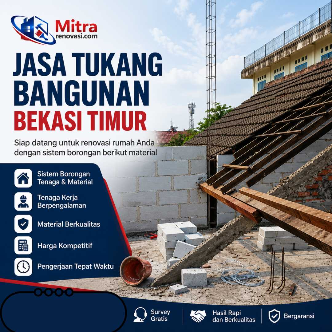 Jasa Tukang Bangunan Bekasi Timur